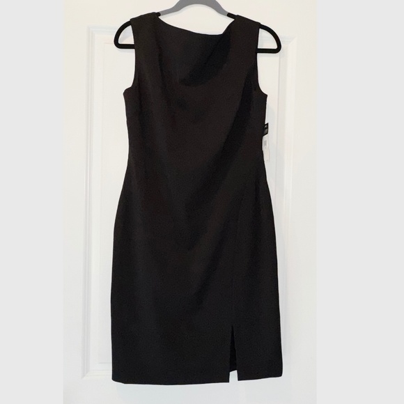 Ralph Lauren Double RL Dresses & Skirts - SALE Lauren Ralph Lauren Ponte Sheath Dress Black Silver Zipper sz 10 NWT